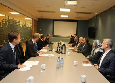 دیدار ظریف با وزیر تجارت نروژ
