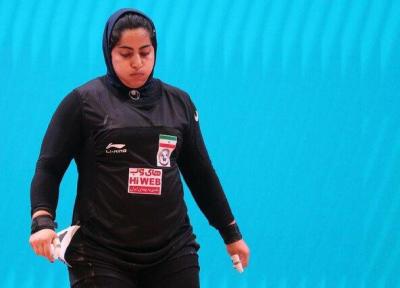 بانوی وزنه بردار ایرانی در صندلی هفتم بازی های وزنه برداری گزینشی المپیک نهاده شد