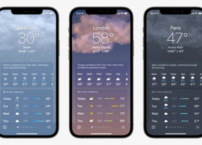 اپل نسخه بازطراحی شده ای از اپلیکیشن Weather آی او اس با پس زمینه ها، نقشه ها و اطلاعات جذاب رونمایی کرد