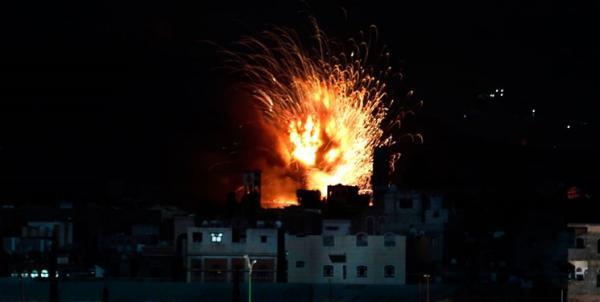 حملات ددمنشانه ائتلاف متجاوز سعودی به مرکز یمن