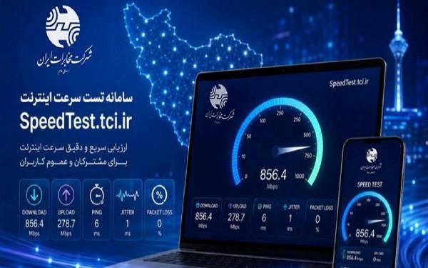 ابزار اسپید تست مخابرات راه اندازی شد؛ تست سرعت اینترنت فیبر نوری در پنل کاربران